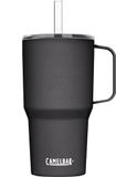 CAMELBAK Stro Mok Vacuüm Geïsoleerd Roestvrij Staal Dagelijks Drinkware - 710ml, Zwart