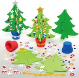 Baker Ross Kerstboom Knutsel Set - Pakket Van 4