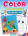 Color By Numbers For Kids: Activity Book Filled with Easy and Exciting Pictures of Animals Plants and Objects Creativity Focus and Fine Motor Skills