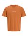 JACK & JONES Shirt 'JCOECHO' oranje / zwart / wit