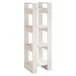 vidaXL Boekenkast/kamerscherm 41x35x125 cm massief grenenhout wit