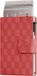 Prowallet Plus - Panel Rood - Pasjeshouder voor 8 pasjes, briefgeld en muntgeld - Uitschuifbaar - RFID Creditcardhouder - Kaarthouder Portemonnee, Premium Pashouder voor Mannen - Aluminium, Kunstleer - Incl. Luxe Cadeaubox