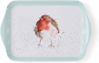 Wrendale Designs Dienblad - Tray - Serveerschaal Robin met Roodborstje - 21 x 14 cm