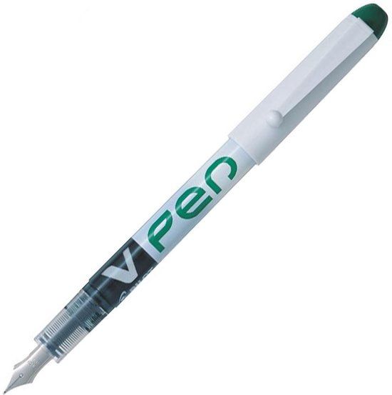 Pilot V-Pen Groene Uitwisbare Vulpen - 0,50 mm Schrijfbreedte