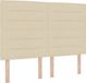 vidaXL Boxspring Bed met Matras en Hoofdeinde Crème Stof 140 x 190 cm