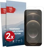 Rosso Screen Protector Geschikt voor Apple iPhone 12 Pro Max 9H Tempered Glass | Duo Pack