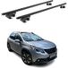 Aurilis Omac Barres De Toit Aluminium Certifiées Tüv Pour Peugeot 2008 I 2013-2019 – Pour Rails De Toit Standards – Rainure En T – Charge Max 90 Kg – 2 Antivols Noir