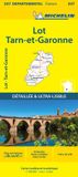 Lot, Michelin 337 Wegenkaart Lot, Tarn-et-Garonne
