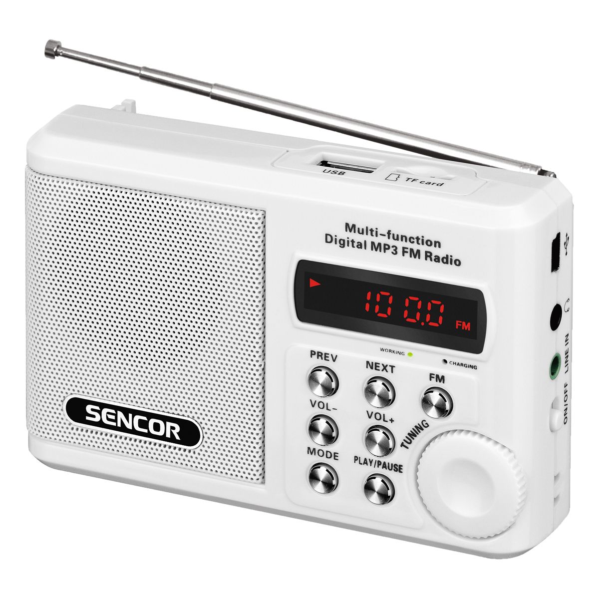 SENCOR SRD 215 W - Radio - Wit
