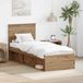 Maison Exclusive - Cadre de lit, fait main, chêne, 75 x 190 cm, pin massif