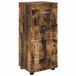 vidaXL Ensemble de meubles de salle de bain Tulum chêne fumé 37 x 31,5 x 82 cm