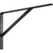 Gedotec ATHENA Console pour charges lourdes en acier noir, 600 x 375 x 40 mm
