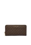 MICHAEL Michael Kors Michael Kors Jet Set portemonnee groot van leer bruin