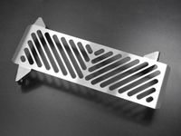 Sans marque Grille de radiateur - Acier inoxydable brossé - Argent