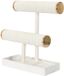 Home Deco Factory Sieradenhouder - wit - goud - 27 x 24 cm