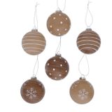 Boltze Warel Kerstbal Glas Meerkleurig 6 stuk(s)