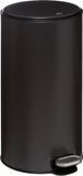 5Five Prullenbak/pedaalemmer Delta - antraciet - metaal - 30 liter - 39 x 33 x 62 cm - keuken
