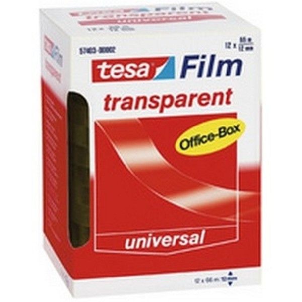 tesa film office-box 66m x12mm pak met 12 stuks
