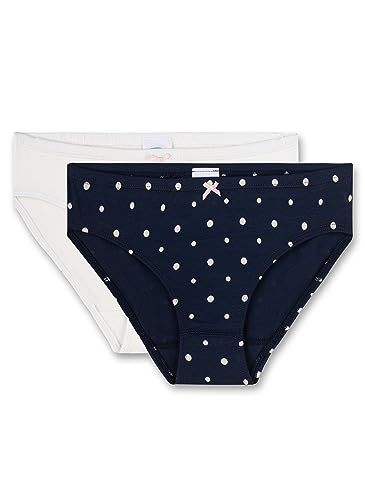 Sanetta Meisjes Rioslip (2-pack) - Donkerblauw/Off-white - Maat 140