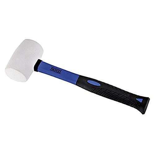 Alyco 196787 Rubberen Hamer Rubber Wit 455 gr Vezel Handvat