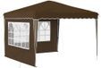 vidaXL Pop-up Feesttent 288 x 288 x 245 cm Taupe Oxford Stof