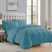 Sweet Home Collection Ultra Soft Down Alternatieve Set & Luxe Lakens, Polyester, Misty Blue, Twin XL