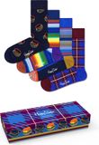 Happy Socks Navy Socks Gift Set Unisex Maat 36-40