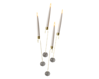 Lumineo LED candle d1.5h15 cm-1l wit 10st
