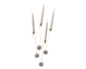 Lumineo LED candle d1.5h15 cm-1l wit 10st