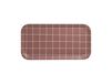 Muurla Plateau Checks & Stripes 22x43 cm Brun