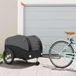 Maison Exclusive Remorque de vélo exclusive, noire, en fer, capacité de 45 kg