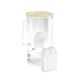 Wessper Waterfilterkan met LED-indicatorr, 2 liter, Glazen Water filter karaf, Compacte waterfilter kan met actief kool filter, 2 Classic filterpatronen, BPA-vrij - Beige