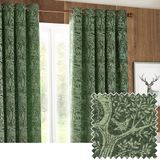 furn. Winter Woods Dier Chenille Jacquard Oogjes Gordijnen