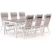 Bellagio tuinmeubelen Bellagio Lugo/Fidenza 220cm dining tuinset 7-delig verstelbaar