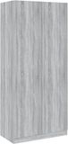 vidaXL Kledingkast Grijs Sonoma Eiken 90x52x200 cm