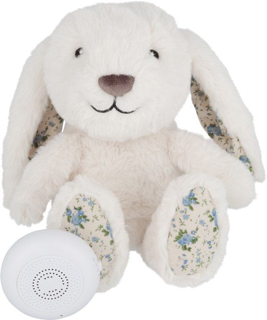 Flow Amsterdam - Oplaadbare hartslagknuffel met white noise - Milo Limited edition - Bloemen print