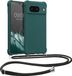 kwmobile hoesje geschikt voor Google Pixel 8 - Hoesje van siliconen met telefoonkoord - In petrol