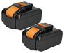 Extensilo 2x Batterie Compatible Avec Rockwell Rk1807k2 Rk1806k2, Rd2872, Rd2873, Rd2865, Rd2871, Rd2874 Outil Électrique (6000 Mah, Li-ion, 20 V)