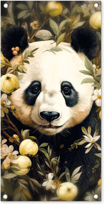 GreatGardenPosters Tuinposter Panda - 40x80 cm - Buiten - PVC
