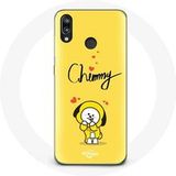 Maniacase Hoesje voor Huawei P20 Lite BTS Bangtan Boys BT21 Chimmy Jimin Gele Achtergrond