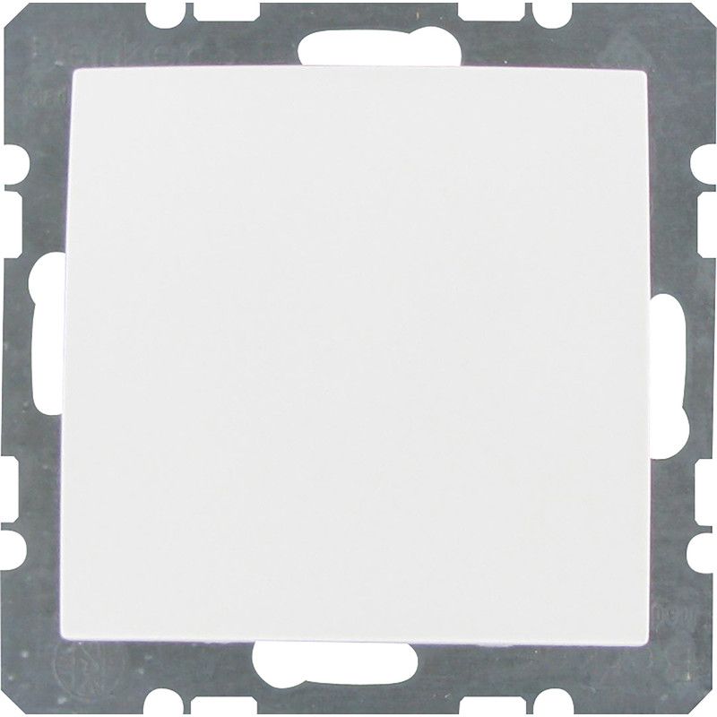 Berker B1/S.1 blindplaat Mat wit - 8711332140617