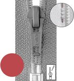Prym Ritssluiting Kunststof 6mm fijn Brei-Rits Deelbaar Rood #722 55 cm