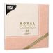 Papstar Linum 50 servetten "Royal Collection" 1/4-vouw 40 cm x 40 cm terracotta "Linum"