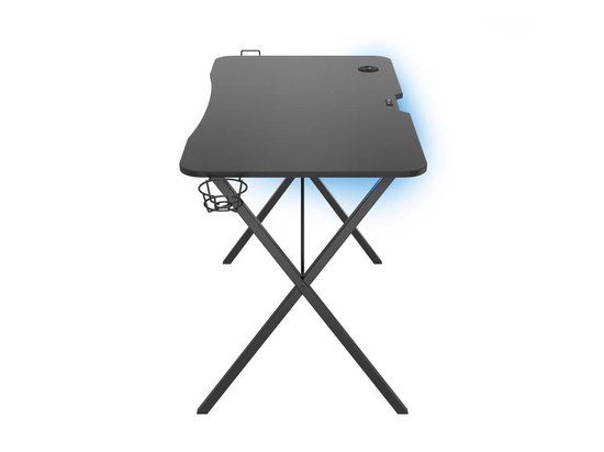 Genesis Holm 200 Carbon Gaming Bureau met RGB LED Verlichting - Zwart