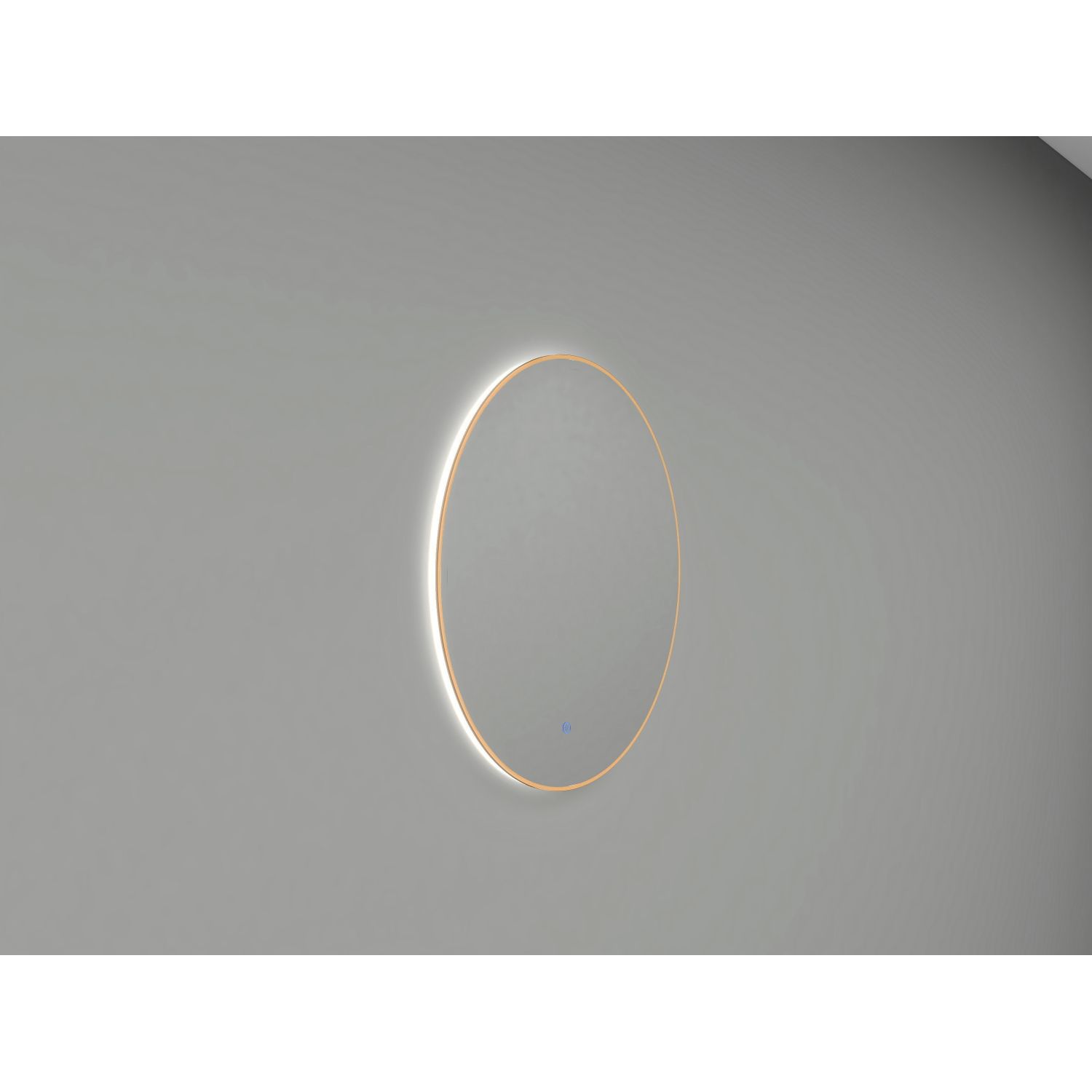 Boss & Wessing Sifo Ronde Spiegel met LED, Dimbaar - 80 cm - Geborsteld Messing