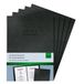 Sigel menu map met rubberen binding A4 met opdruk, 5 stuks zwart | SM111/5