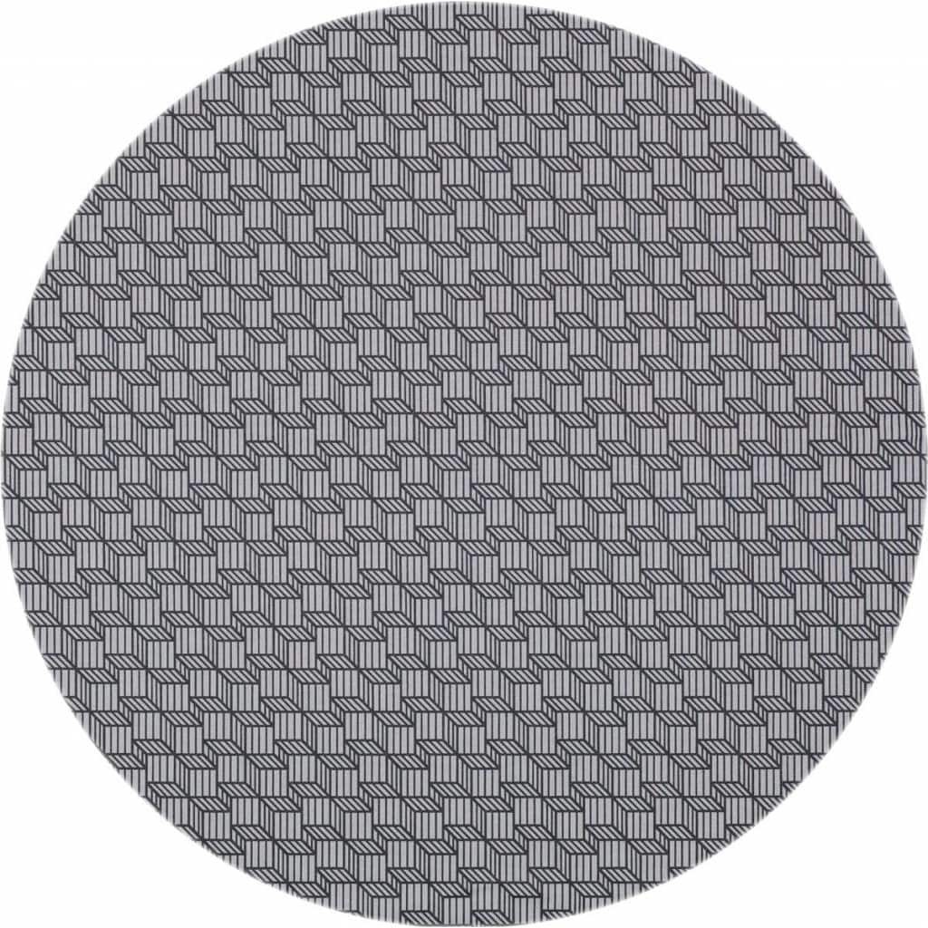 Mixmamas Rond Tafelkleed Gecoat - Ã˜ 140 cm - Antraciet grijs