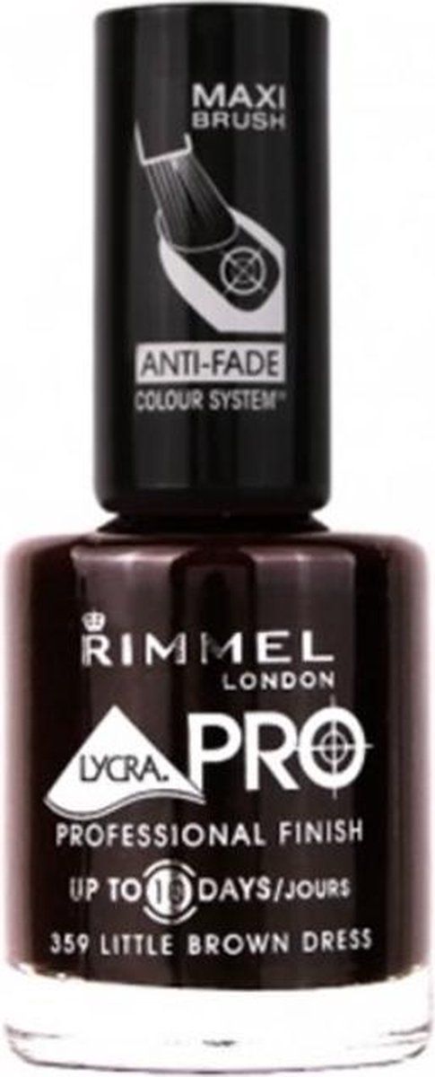 Rimmel London Lycra Pro Nagellak - 359 Little Brown Dress - Bruin