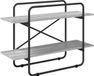 vidaXL Boekenplank 2-laags 100 x 35 x 70 cm Grijs Sonoma