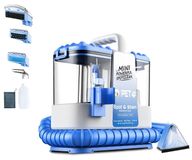 StarTech Tapijtreiniger en bekledingsreiniger - Draagbare nat- en droogzuiger - 32 kPa zuigkracht - 600 W - 5-in-1 reinigingsaccessoires - 4 tot 5 opzetstukken - Blauw